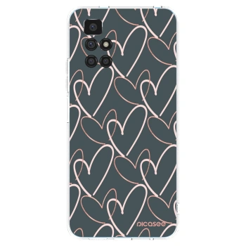 Picasee silikonowe przeźroczyste etui na Xiaomi Redmi 10 - Lots of love
