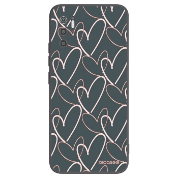 Picasee silikonowe czarne etui na Xiaomi Poco M3 Pro 5G - Lots of love