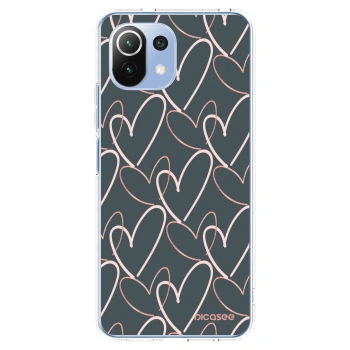 Picasee silikonowe przeźroczyste etui na Xiaomi 11 Lite 5G NE - Lots of love