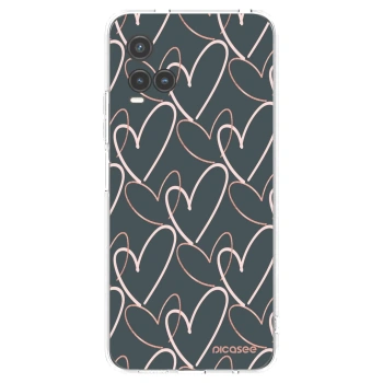 Picasee silikonowe przeźroczyste etui na Vivo Y33s - Lots of love