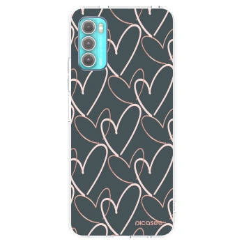 Picasee silikonowe przeźroczyste etui na Motorola Moto G60 - Lots of love