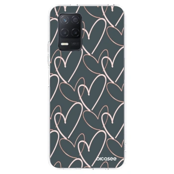 Picasee silikonowe przeźroczyste etui na Realme 8 5G - Lots of love