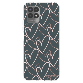 Picasee silikonowe przeźroczyste etui na Realme 8i - Lots of love