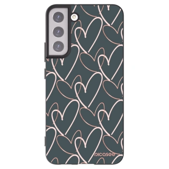 Picasee silikonowe czarne etui na Samsung Galaxy S22+ 5G - Lots of love