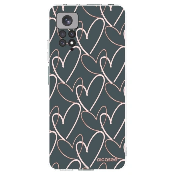 Picasee silikonowe przeźroczyste etui na Xiaomi Redmi Note 11 - Lots of love