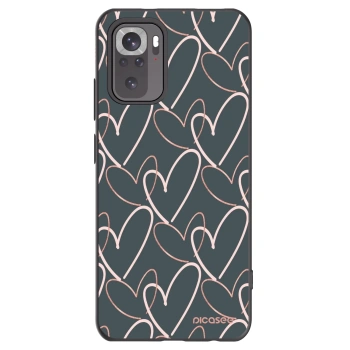 Picasee silikonowe czarne etui na Xiaomi Redmi Note 11S 4G - Lots of love