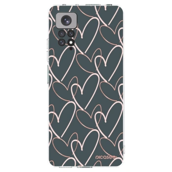 Picasee silikonowe przeźroczyste etui na Xiaomi Redmi Note 11S 4G - Lots of love