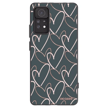 Picasee silikonowe czarne etui na Xiaomi Redmi Note 11 Pro - Lots of love