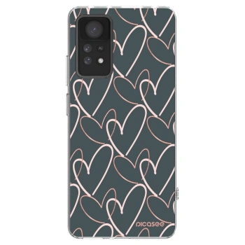 Picasee silikonowe przeźroczyste etui na Xiaomi Redmi Note 11 Pro - Lots of love