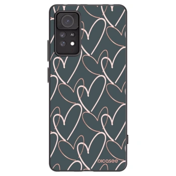 Picasee silikonowe czarne etui na Xiaomi Redmi Note 11 Pro 5G - Lots of love