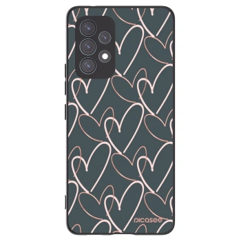 Picasee silikonowe czarne etui na Samsung Galaxy A53 5G A536 - Lots of love
