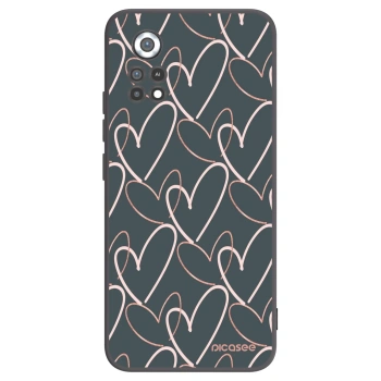 Picasee silikonowe czarne etui na Xiaomi Poco X4 Pro 5G - Lots of love