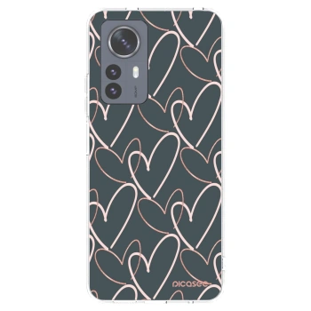 Picasee silikonowe przeźroczyste etui na Xiaomi 12 Pro - Lots of love