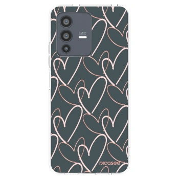 Picasee silikonowe przeźroczyste etui na Vivo V23 5G - Lots of love
