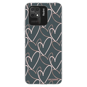 Picasee silikonowe przeźroczyste etui na Xiaomi Redmi 10C - Lots of love