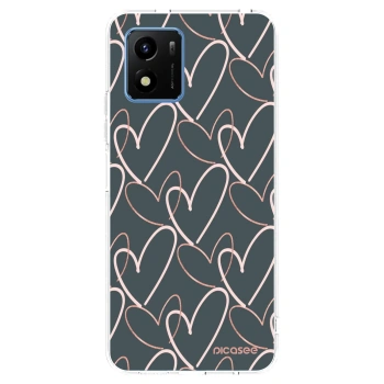 Picasee silikonowe przeźroczyste etui na Vivo Y01 - Lots of love