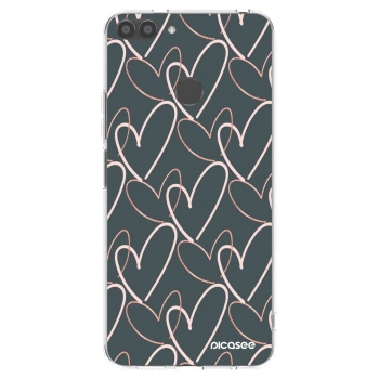 Picasee silikonowe przeźroczyste etui na Huawei P Smart - Lots of love