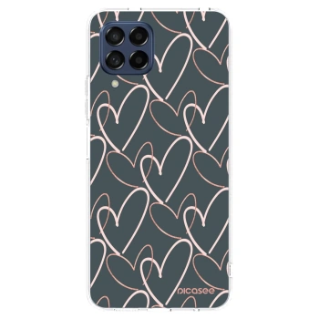 Picasee silikonowe przeźroczyste etui na Samsung Galaxy M53 5G - Lots of love