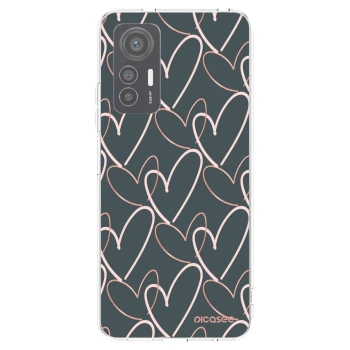 Picasee silikonowe przeźroczyste etui na Xiaomi 12 Lite - Lots of love