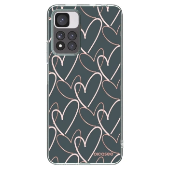 Picasee silikonowe przeźroczyste etui na Xiaomi Redmi Note 11 Pro+ 5G - Lots of love