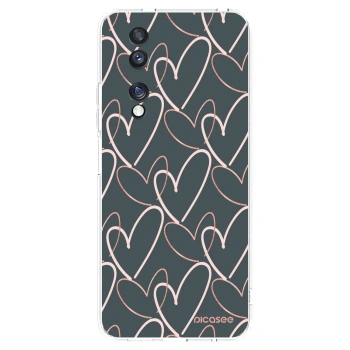 Picasee silikonowe przeźroczyste etui na Honor 70 - Lots of love