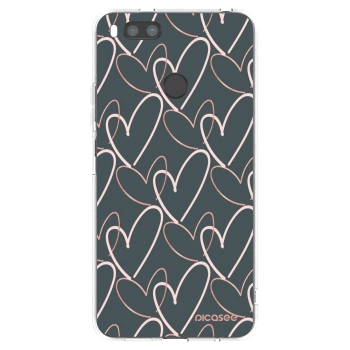 Picasee silikonowe przeźroczyste etui na Xiaomi Redmi A1 - Lots of love