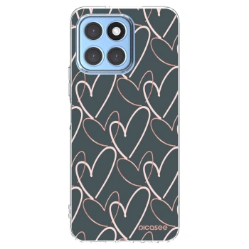 Picasee silikonowe przeźroczyste etui na Honor X8 5G - Lots of love