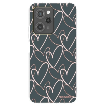 Picasee silikonowe czarne etui na Xiaomi Poco X5 Pro - Lots of love
