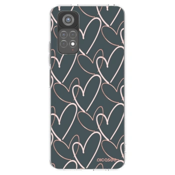 Picasee silikonowe przeźroczyste etui na Xiaomi Redmi Note 11S 5G - Lots of love