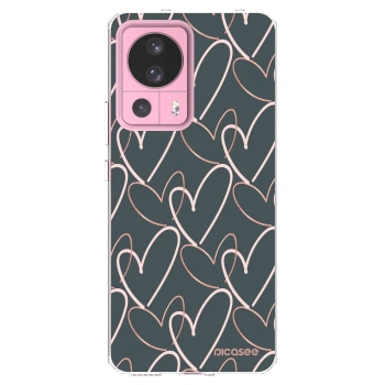 Picasee silikonowe przeźroczyste etui na Xiaomi 13 Lite - Lots of love