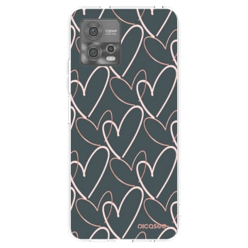 Picasee silikonowe przeźroczyste etui na Motorola Moto G72 - Lots of love
