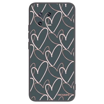 Picasee silikonowe czarne etui na Xiaomi 13 Pro - Lots of love