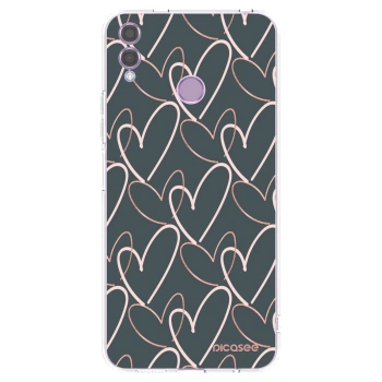 Picasee silikonowe przeźroczyste etui na Honor 8X - Lots of love