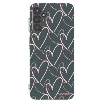 Picasee silikonowe przeźroczyste etui na Samsung Galaxy A14 4G A145R - Lots of love