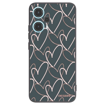 Picasee silikonowe czarne etui na Xiaomi Poco F5 - Lots of love