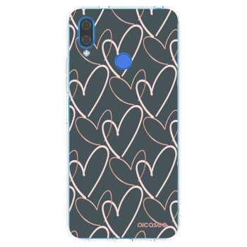Picasee silikonowe przeźroczyste etui na Huawei Nova 3 - Lots of love