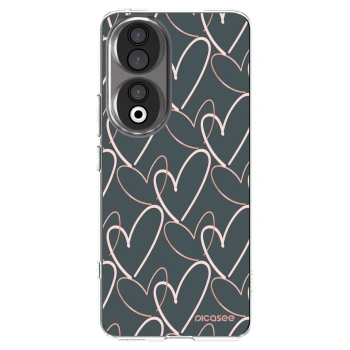 Picasee silikonowe przeźroczyste etui na Honor 90 5G - Lots of love