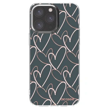 Picasee silikonowe przeźroczyste etui na Apple iPhone 15 Pro Max - Lots of love