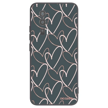 Picasee silikonowe czarne etui na Xiaomi Poco F5 Pro 5G - Lots of love