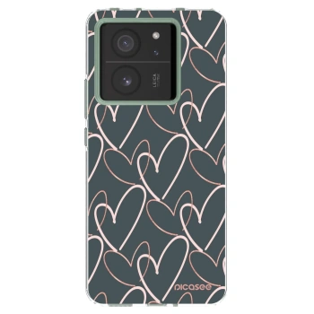 Picasee silikonowe przeźroczyste etui na Xiaomi 13T Pro - Lots of love
