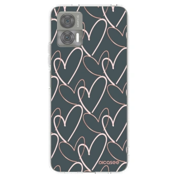 Picasee silikonowe przeźroczyste etui na Motorola Edge 30 Neo - Lots of love