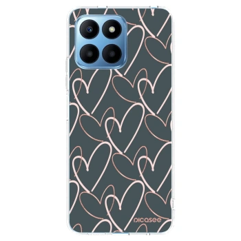 Picasee silikonowe przeźroczyste etui na Honor 70 Lite - Lots of love