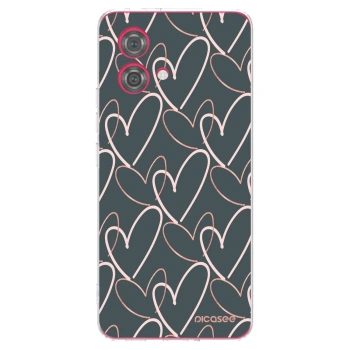 Picasee silikonowe przeźroczyste etui na Motorola Moto G84 5G - Lots of love