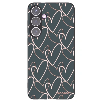 Picasee silikonowe czarne etui na Samsung Galaxy S24+ S926B 5G - Lots of love