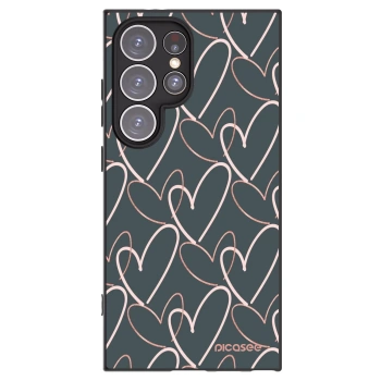 Picasee silikonowe czarne etui na Samsung Galaxy S24 Ultra S928B 5G - Lots of love