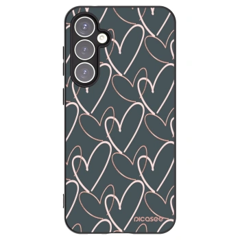 Picasee silikonowe czarne etui na Samsung Galaxy S23 FE S711B - Lots of love