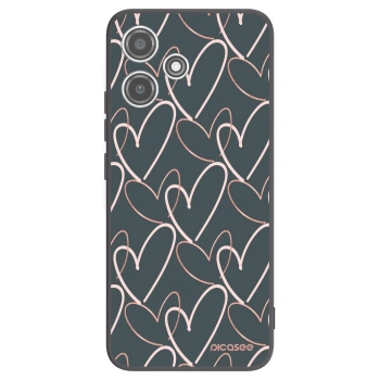 Picasee silikonowe czarne etui na Xiaomi Redmi 12 5G - Lots of love