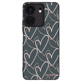 Picasee silikonowe czarne etui na Xiaomi Redmi 13C 4G - Lots of love