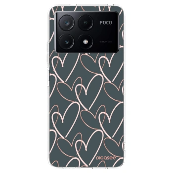 Picasee silikonowe przeźroczyste etui na Xiaomi Poco X6 Pro - Lots of love