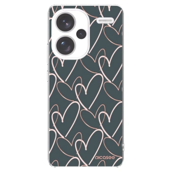 Picasee silikonowe przeźroczyste etui na Xiaomi Redmi Note 13 Pro+ 5G - Lots of love